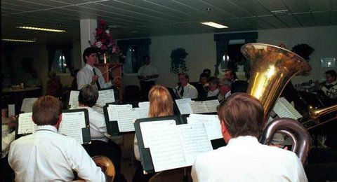 Conducting the Shoreline Concert Band